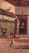CARPACCIO, Vittore Vision of St Augustin (detail) fdg Norge oil painting reproduction